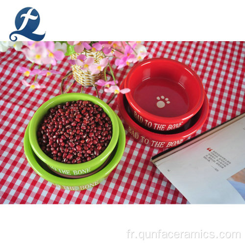 Conception OEM Céramique Small Animal Pet Pet Bowls